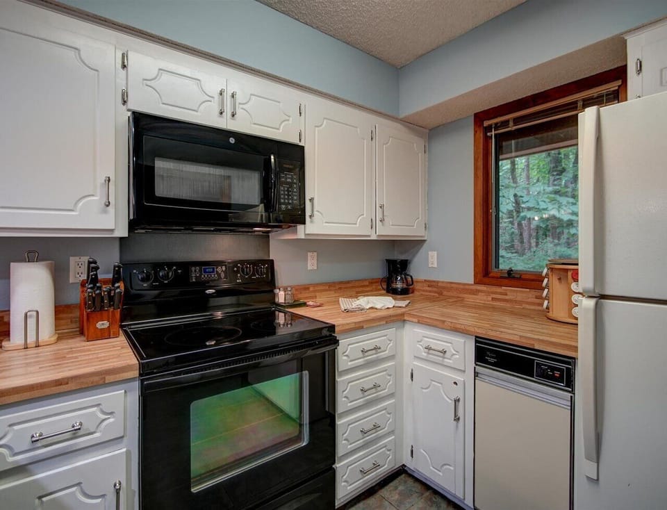 Freshly painted kitchen