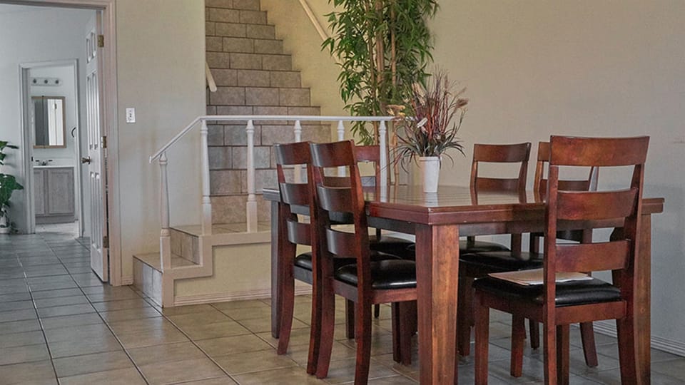 Unit A - Dinning table with seating for 6