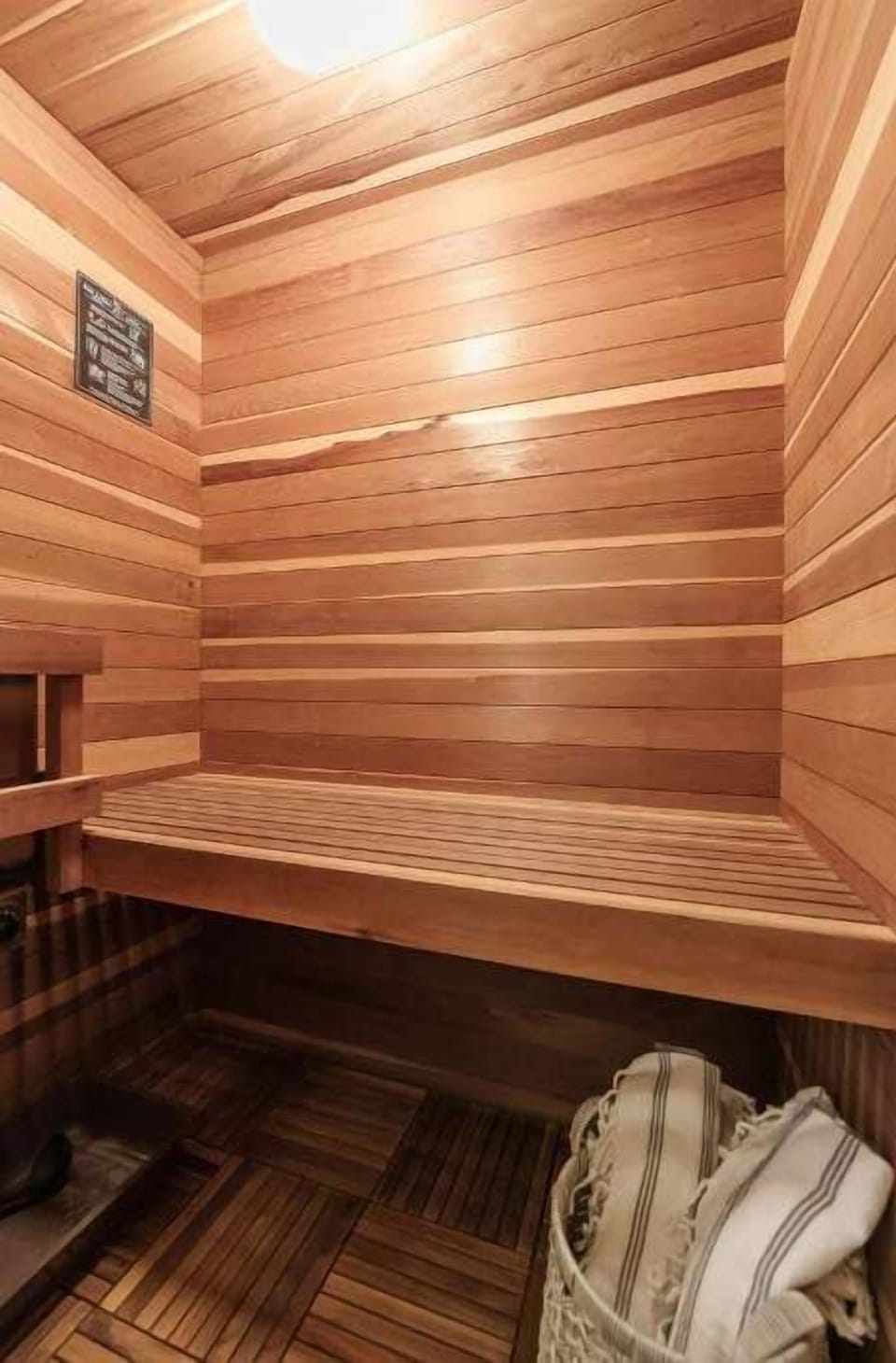 Relax in the beautiful sauna