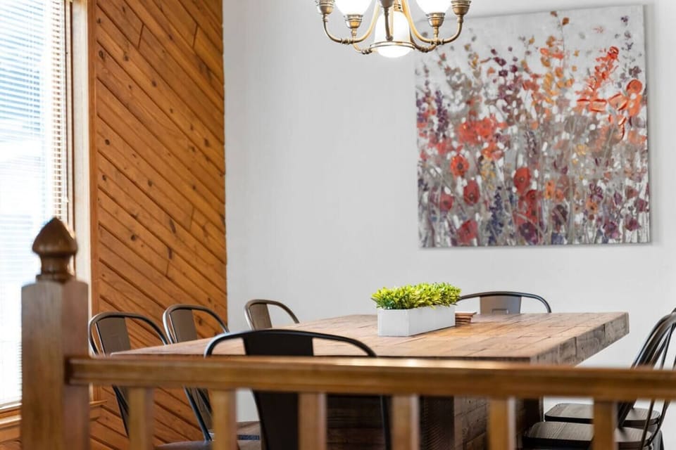 One of four dining areas