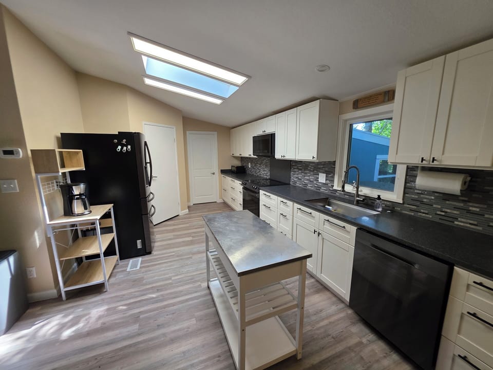 Kitchen with ample counter space and storage