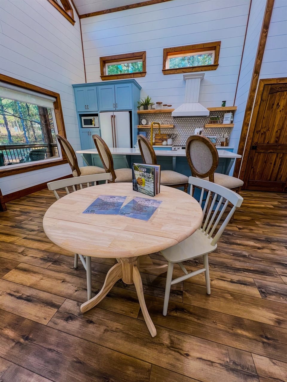 Enjoy meals and memories at this cozy dining nook, just steps from the kitchen and nature’s beauty