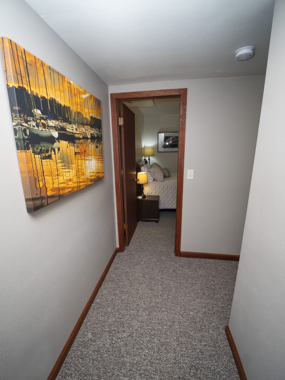 hallway leading to bedrooms 