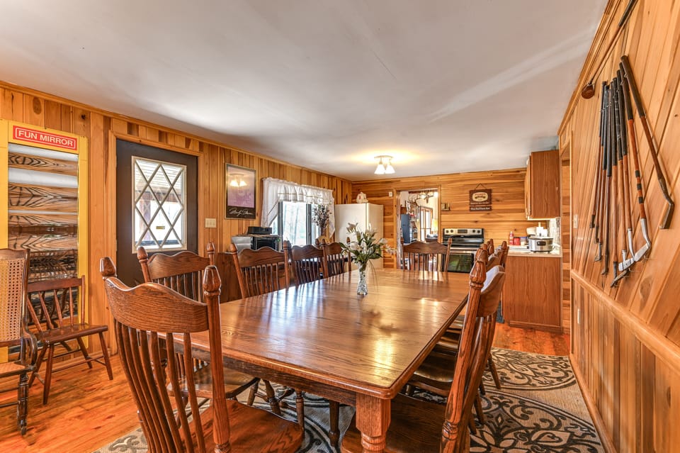 Dining Area | 1st Floor | 2-Story Cabin