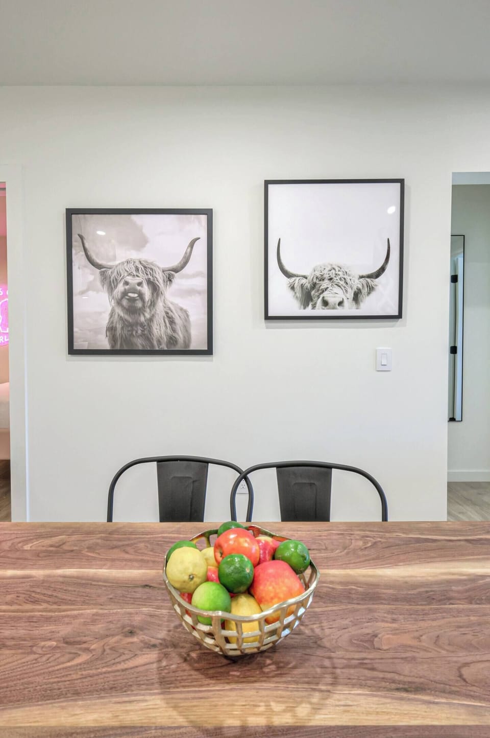 Custom-built dining table by a Nashville native — enjoy your meals with a view.