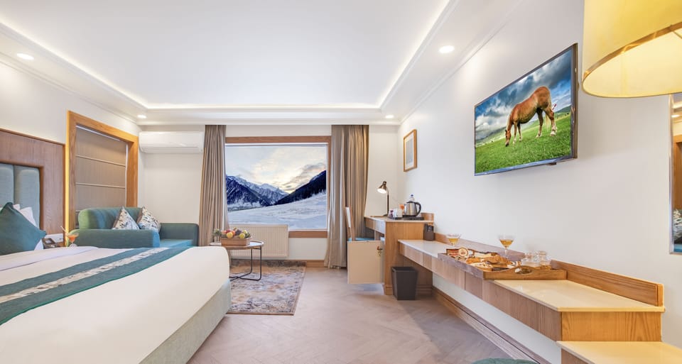 Premium Room, Mountain View | 1 bedroom, Egyptian cotton sheets, premium bedding, desk