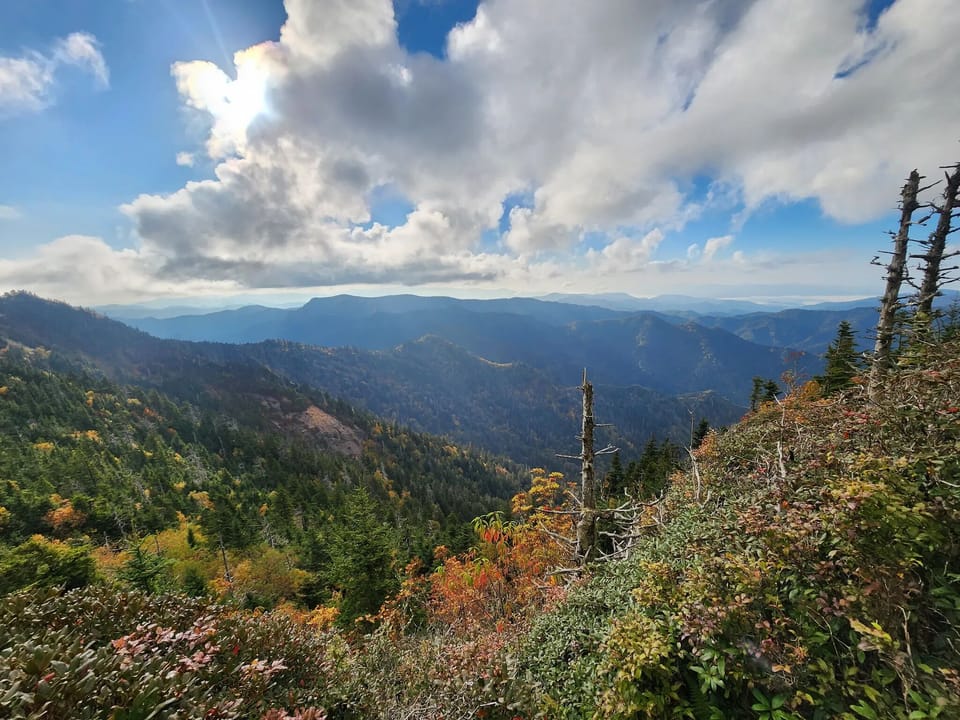 Nearby hiking trails of the Smokey Mountains