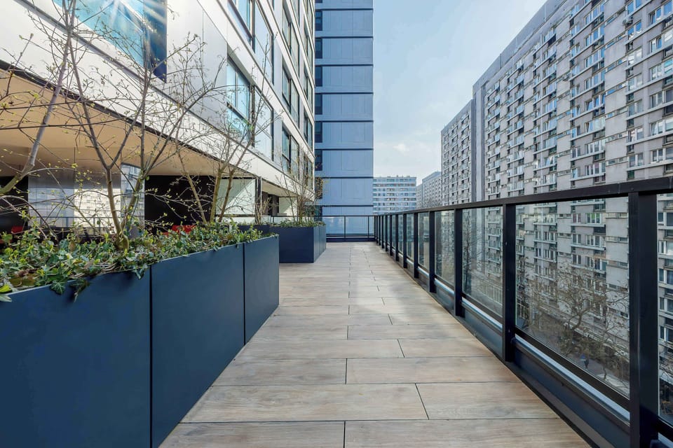 Decorative interior detail with modern accessories