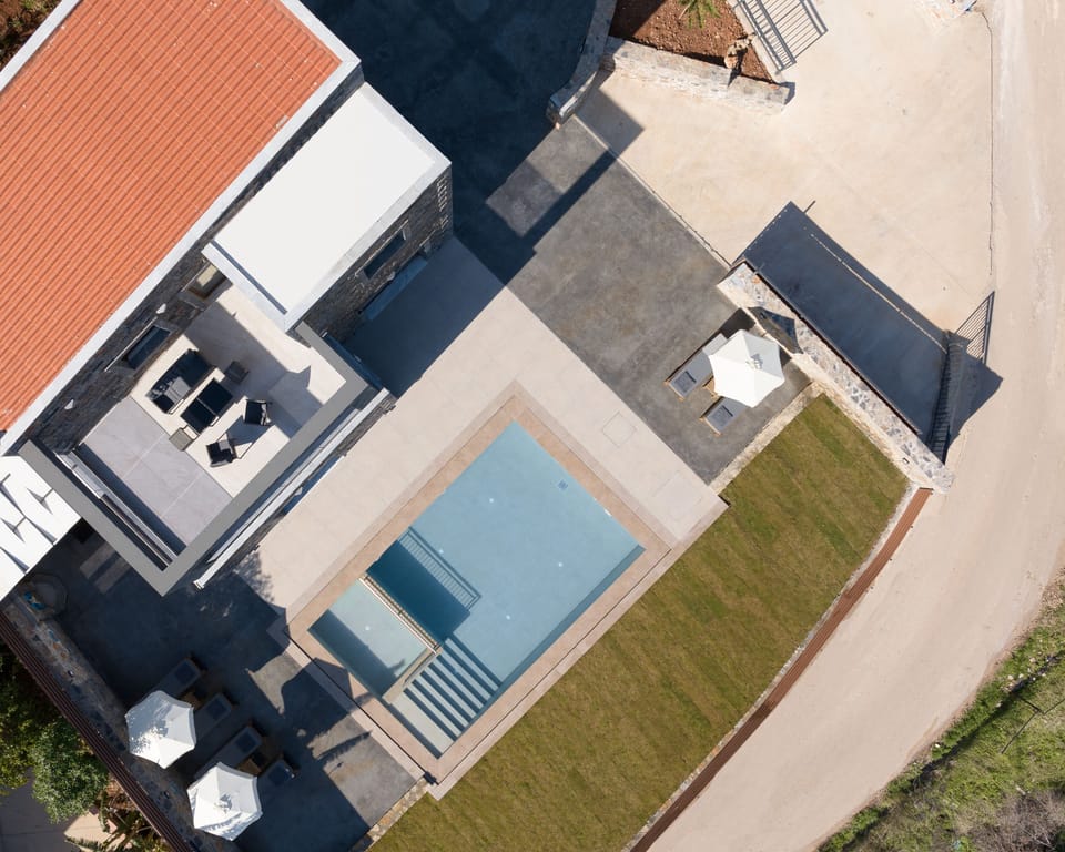 Bird's Eye View from the outdoor surroundings.  