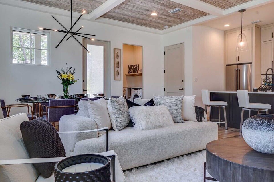 Living Area and Kitchen