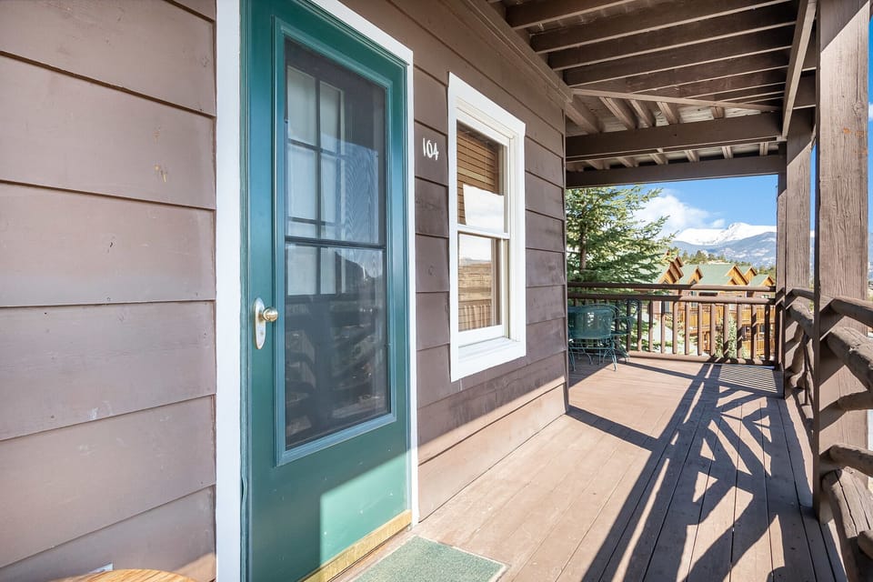 Entrance to condo from the shared deck.