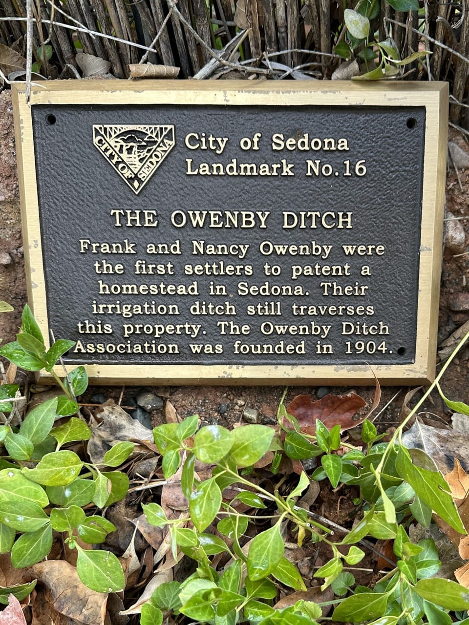 Sedona Landmark "The Owenby Ditch" 1904.