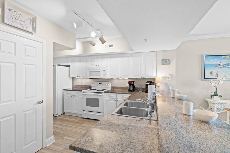 Full Size Kitchen with Bar Seating