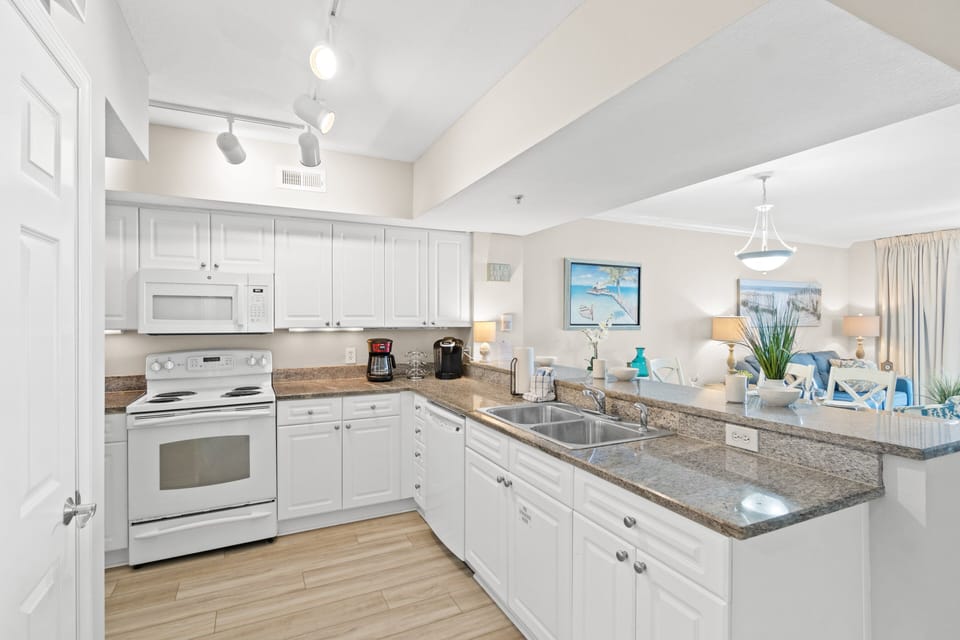 Full Size Kitchen with Bar Seating