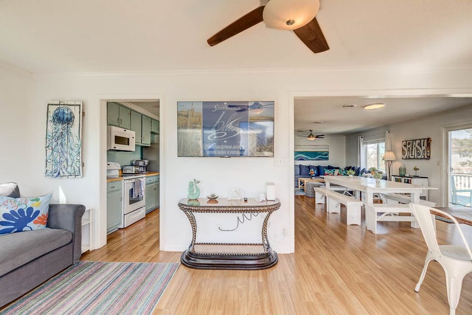 Top-Level Living Room with Deck Access