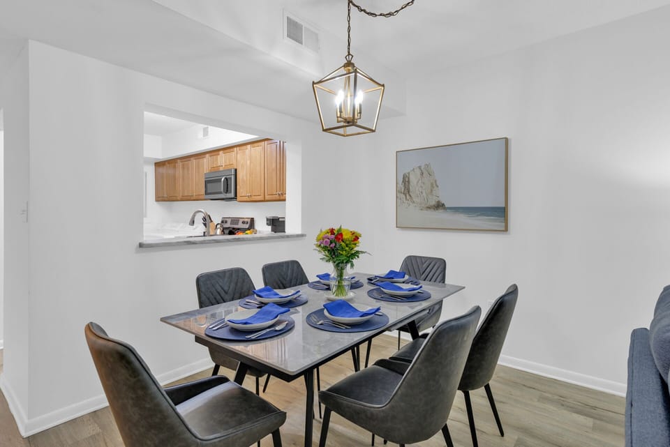 Open concept kitchen for everyone to be included in the conversation
