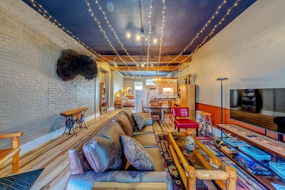 This living room is indeed spacious and cozy!