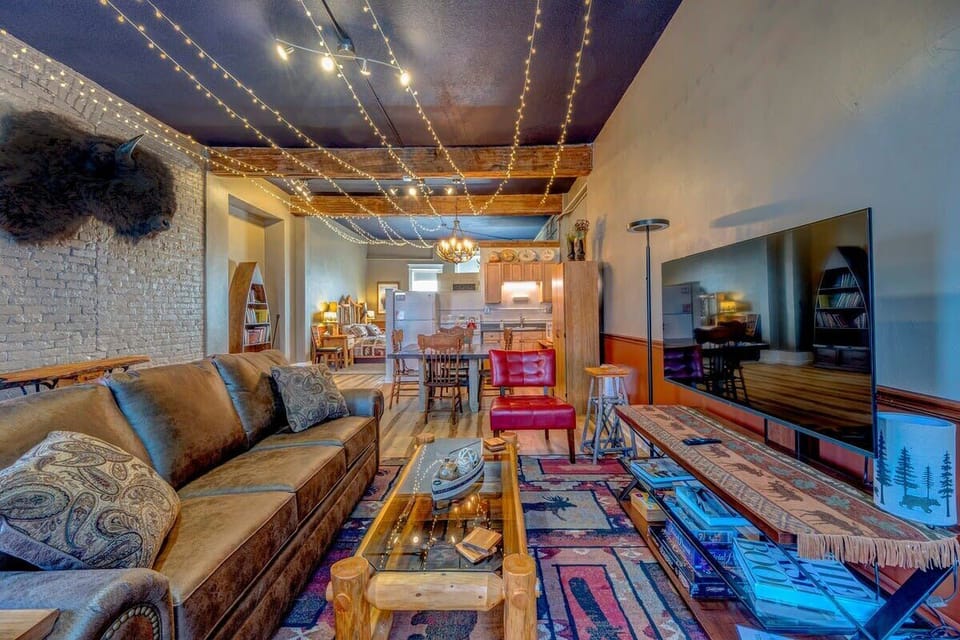 This living room is indeed spacious and cozy!