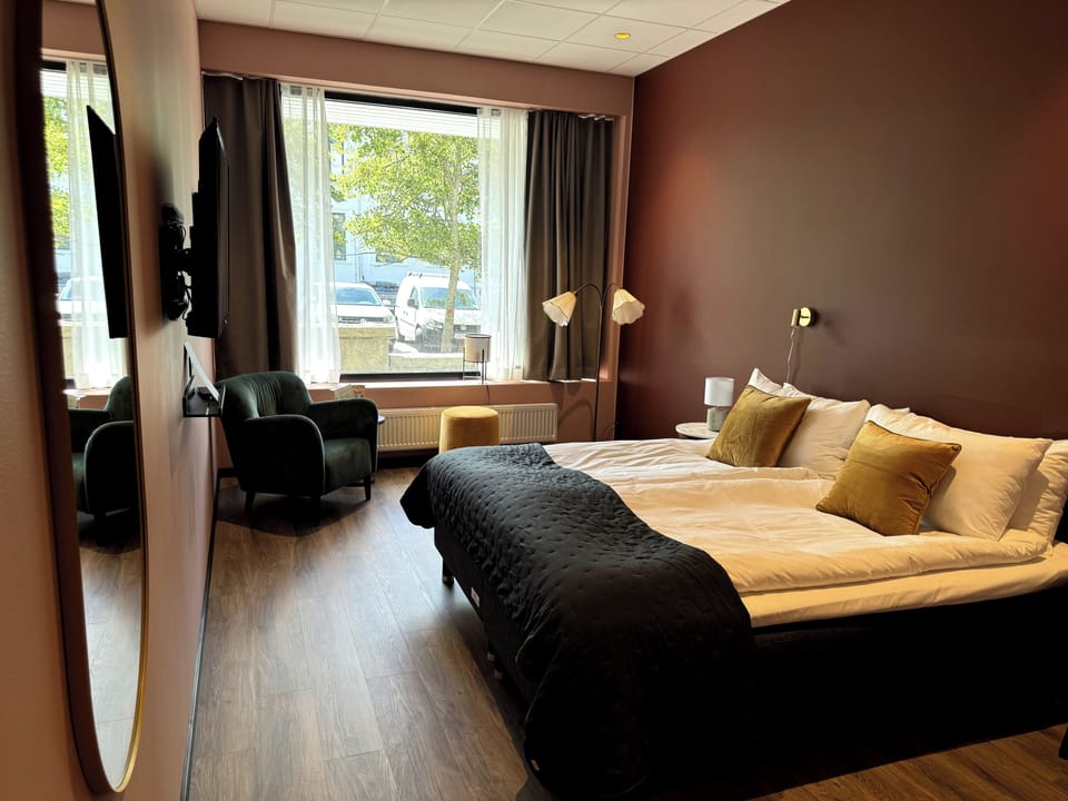 Double Room | Pillowtop beds, minibar, desk, laptop workspace