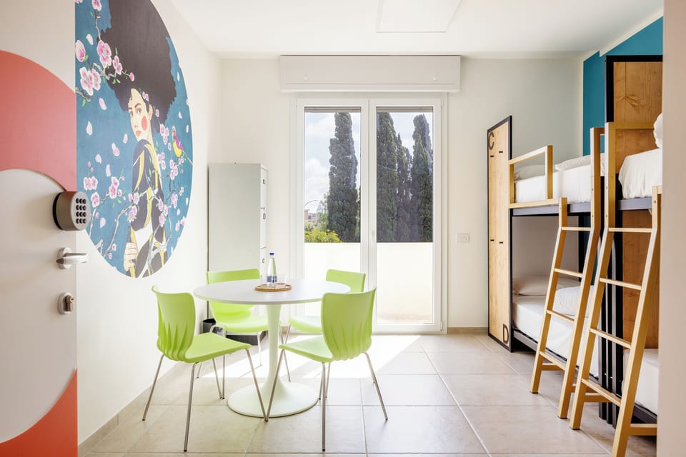 Family Shared Dormitory | Down comforters, free WiFi, bed sheets