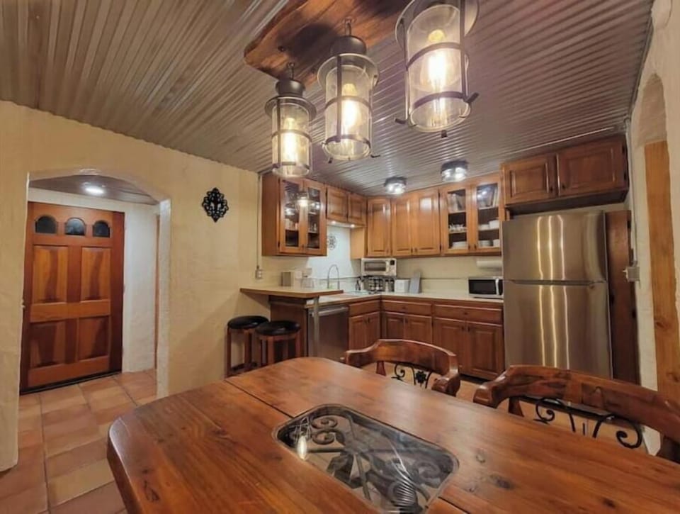 The kitchen includes all the essentials for enjoying a delightful meal
