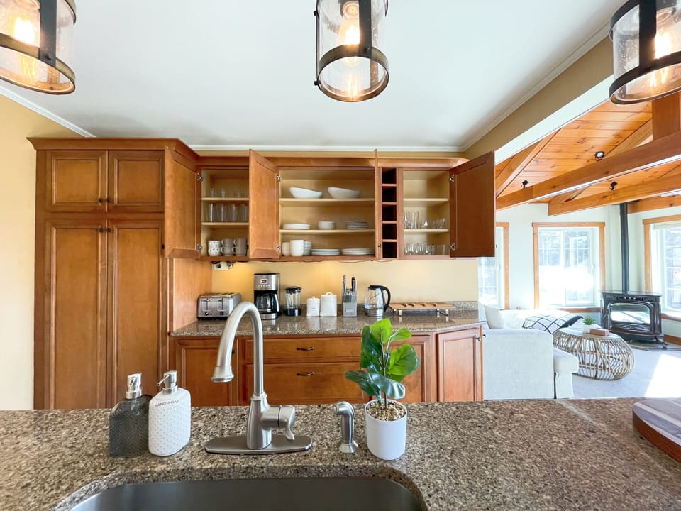 Fully stocked kitchen