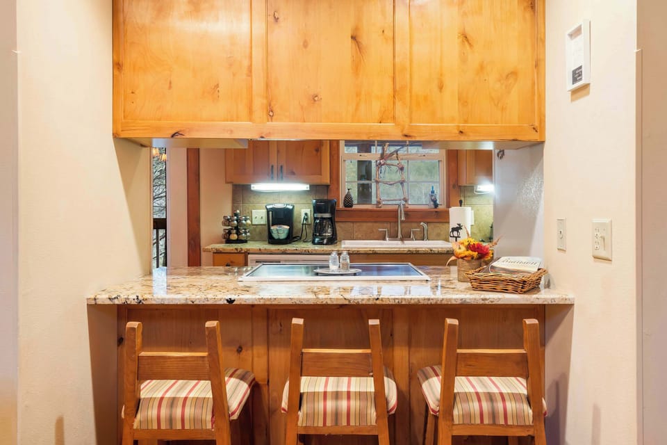 Cabin, Multiple Beds, Patio, Mountain View (Creekside) | Private kitchen | Coffee/tea maker