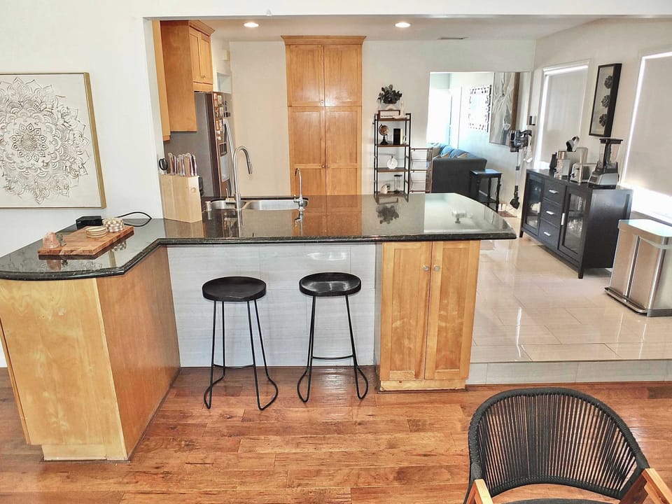 House, Multiple Beds, Patio, Garden View (Bellflower Breeze) | Private kitchen | Coffee/tea maker, fridge, microwave, oven