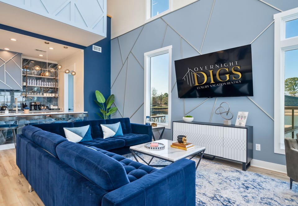 Sink into the oversized sectional after a day on the lake and enjoy the open-concept layout that keeps everyone connected.