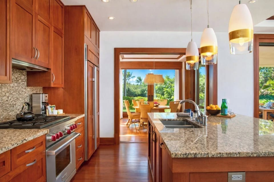 Enjoy stunning views from every angle, even the kitchen