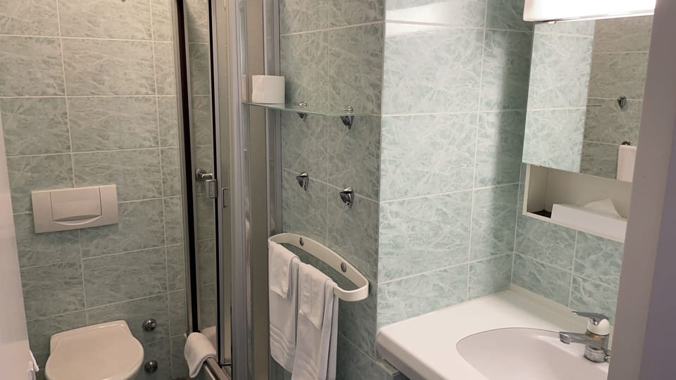 Free toiletries, hair dryer, bathrobes, towels