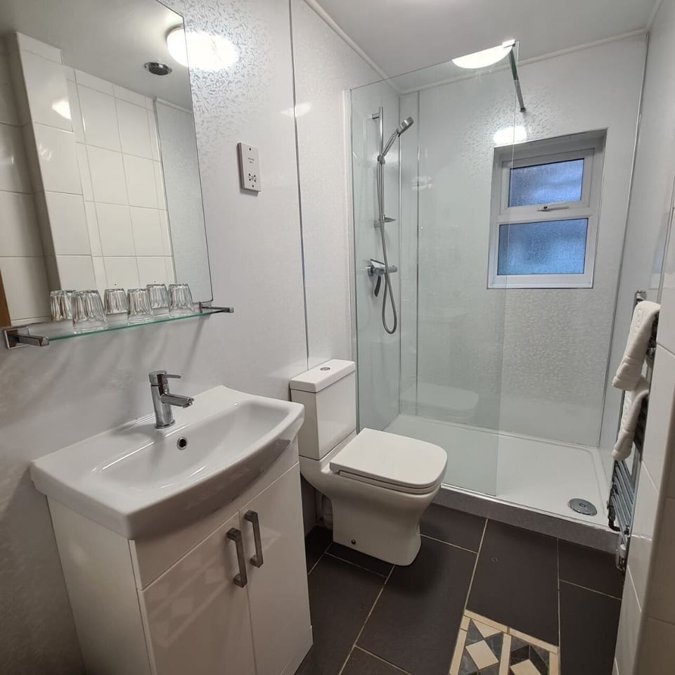 Standard Double Room | Bathroom | Shower, soap, toilet paper