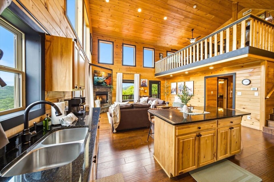 View from kitchen area