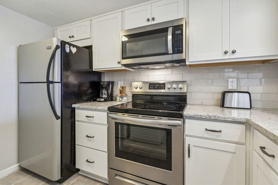 Drip Coffee Maker, Toaster and Microwave for your Convenience