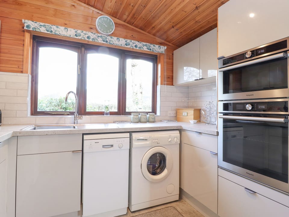 Fridge, dishwasher, electric kettle, toaster