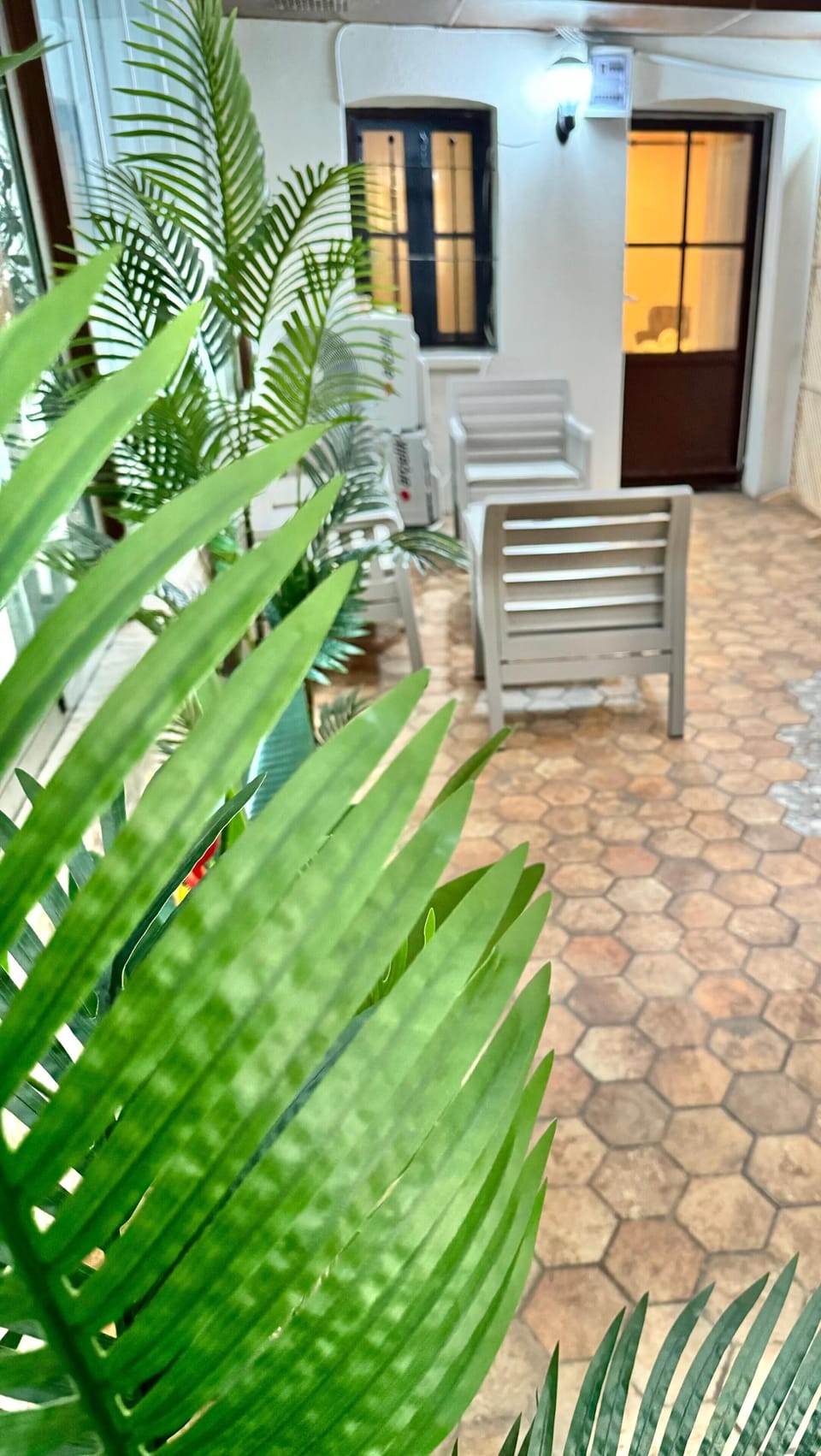 Standard Double Room with Garden | Living area | 126-inch TV with satellite channels, Netflix, streaming services