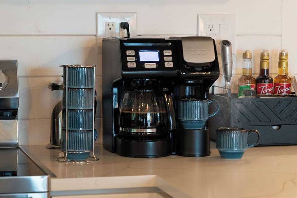 Brewed or Keurig? It's your choice at the coffee bar.
