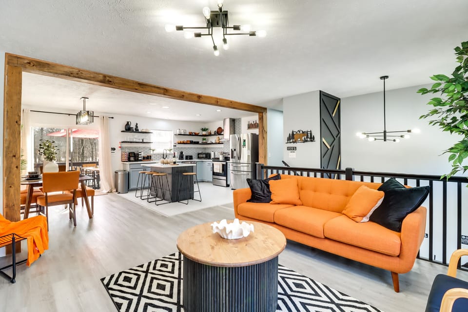 Living Room | Main Level | Smart TV | Electric Fireplace