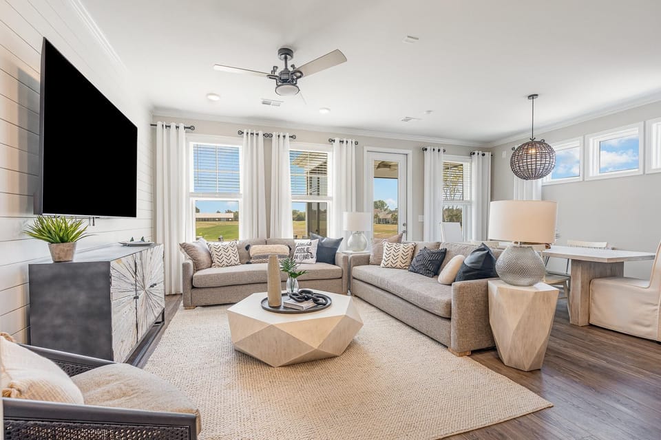 75 in TV in Living Room