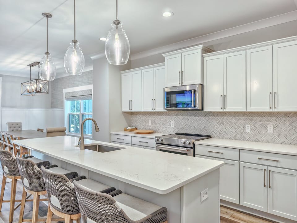 Fully stocked kitchen