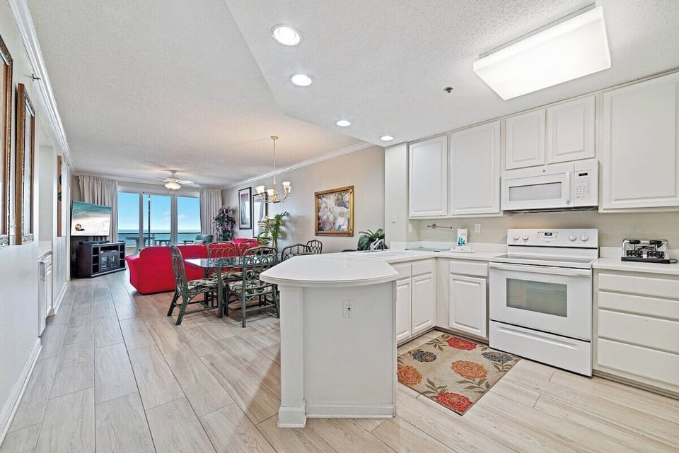 Kitchen and living area