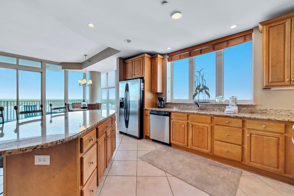 Large kitchen for entertaining