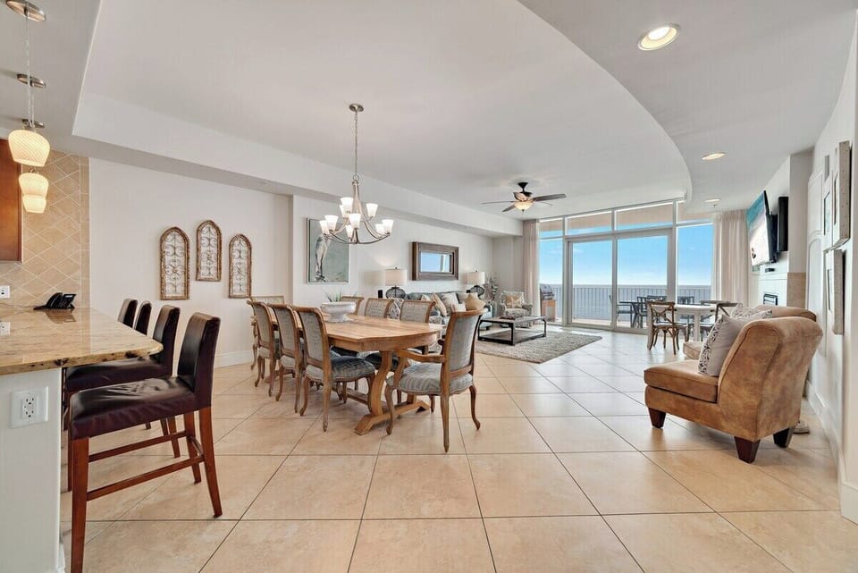 Dining and living area