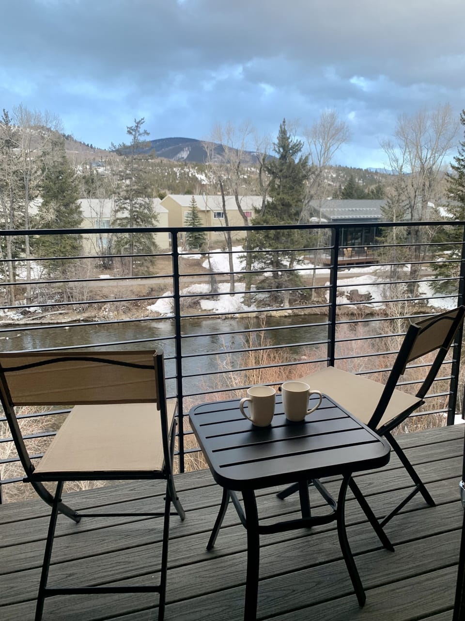 Immerse Yourself in Scenic Beauty and Soothing Sounds of Blue River from Balcony