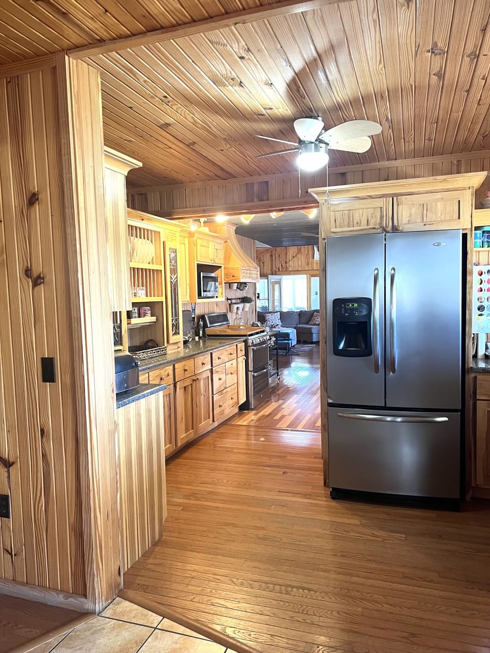 View from foyer looking to kitchen 