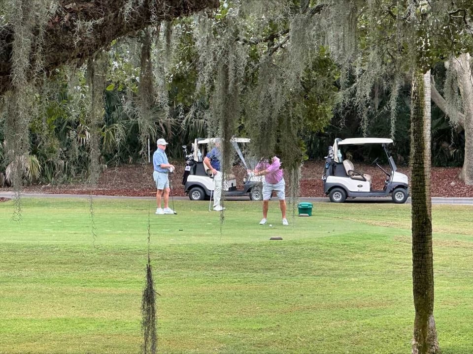 Deck view of Ocean Winds #8 tee