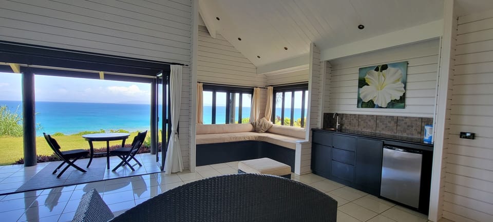 Luxury Villa, Oceanfront | Living area
