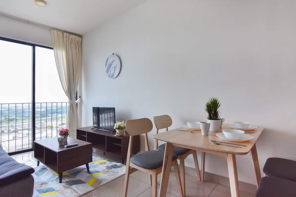 The dining area.