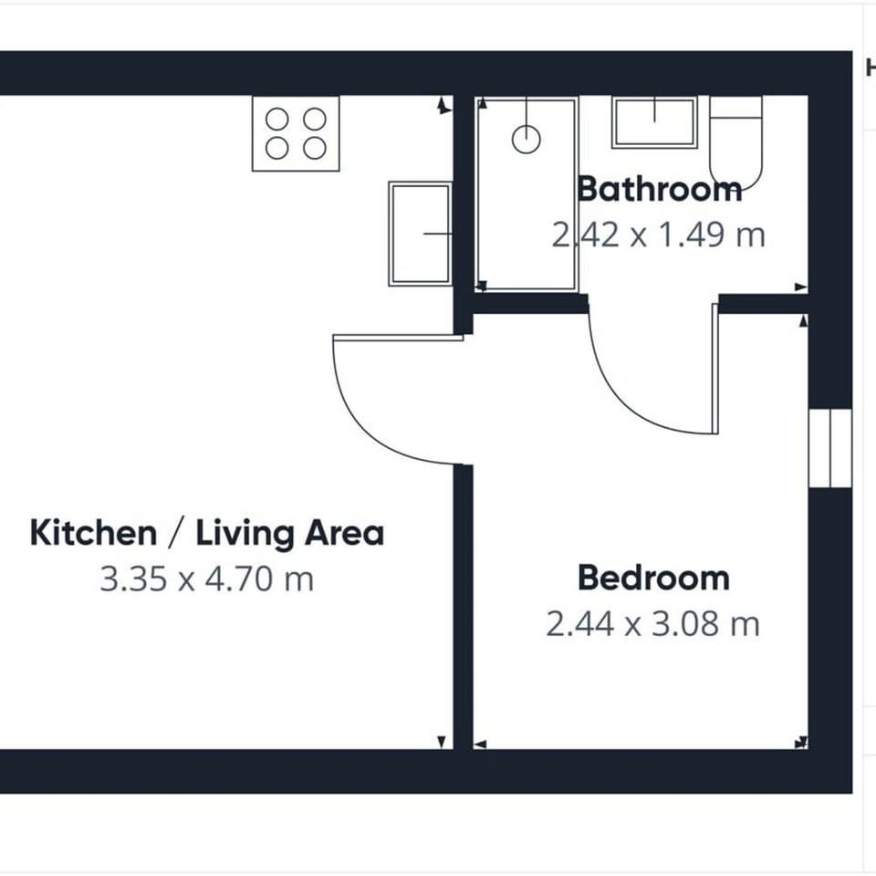 House | 1 bedroom, iron/ironing board