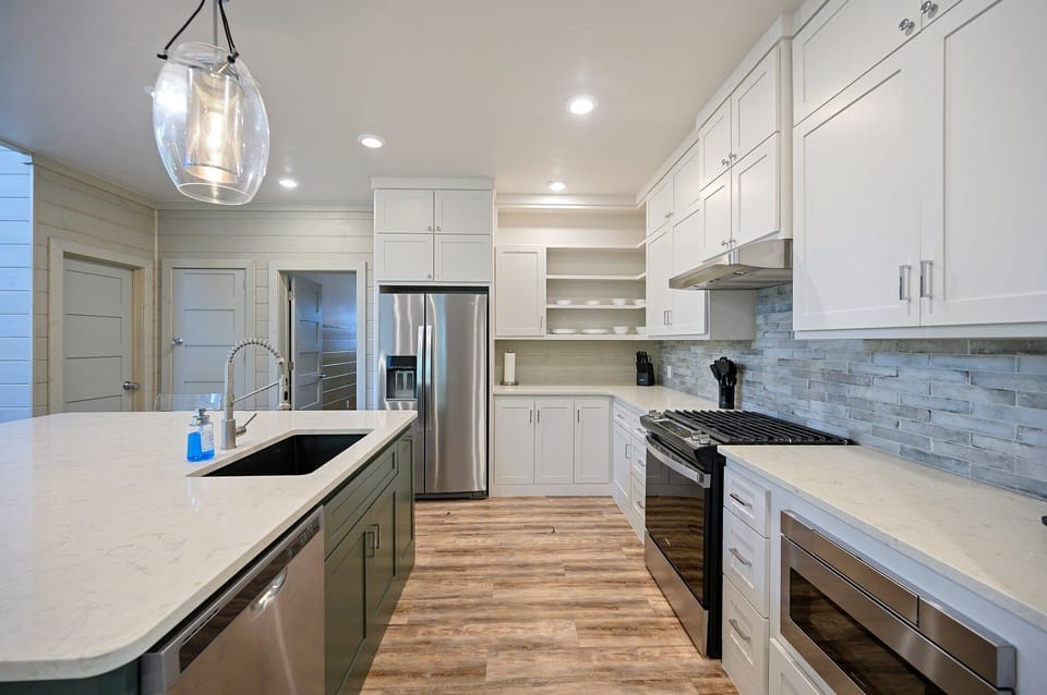 Cook up a feast in the fully stocked kitchen!